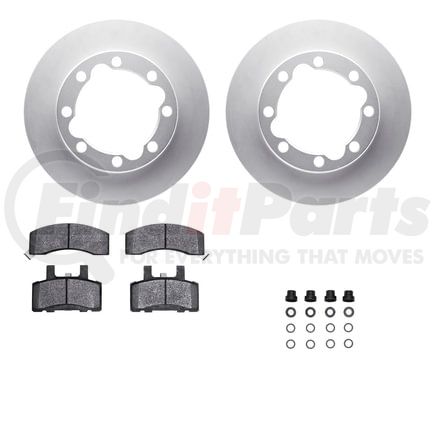 Dynamic Friction Company 4412-40001 GEOSPEC Coated Rotor- HD Brake Pad - Hardware