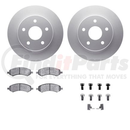 Dynamic Friction Company 4412-40009 GEOSPEC Coated Rotor- HD Brake Pad - Hardware