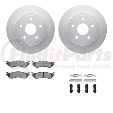 Dynamic Friction Company 4412-40016 GEOSPEC Coated Rotor- HD Brake Pad - Hardware