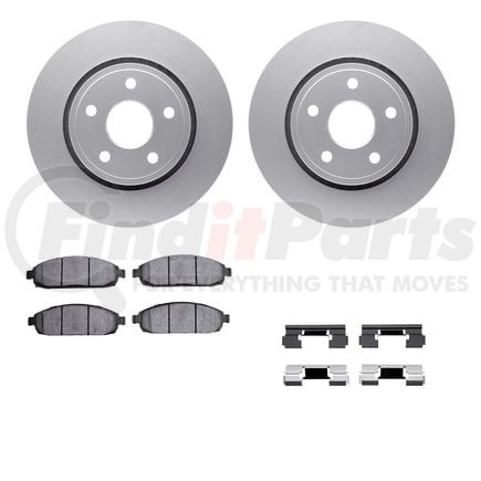 Dynamic Friction Company 4412-42001 GEOSPEC Coated Rotor- HD Brake Pad - Hardware