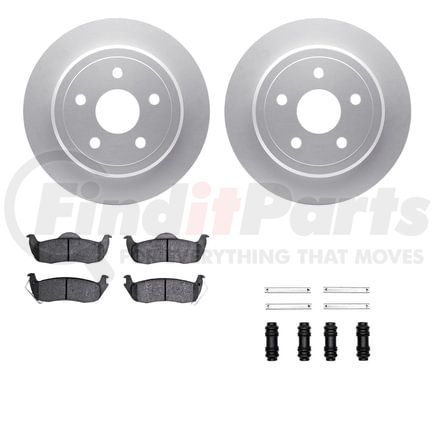 Dynamic Friction Company 4412-42002 GEOSPEC Coated Rotor- HD Brake Pad - Hardware