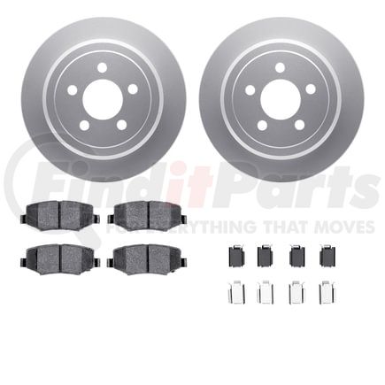 Dynamic Friction Company 4412-42017 GEOSPEC Coated Rotor- HD Brake Pad - Hardware