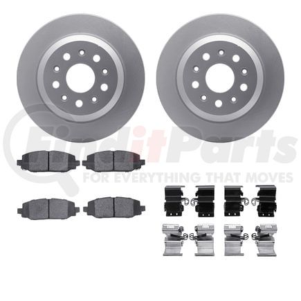 Dynamic Friction Company 4412-42034 GEOSPEC Coated Rotor- HD Brake Pad - Hardware
