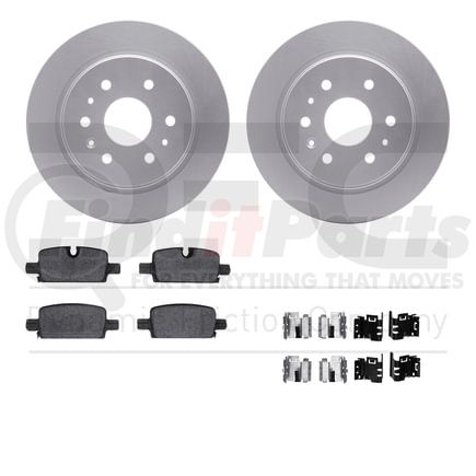 Dynamic Friction Company 4412-47011 GEOSPEC Coated Rotor- HD Brake Pad - Hardware