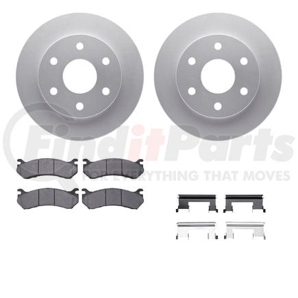 Dynamic Friction Company 4412-48012 GEOSPEC Coated Rotor- HD Brake Pad - Hardware