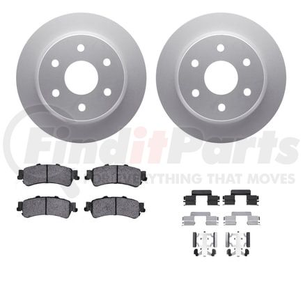 Dynamic Friction Company 4412-48013 GEOSPEC Coated Rotor- HD Brake Pad - Hardware