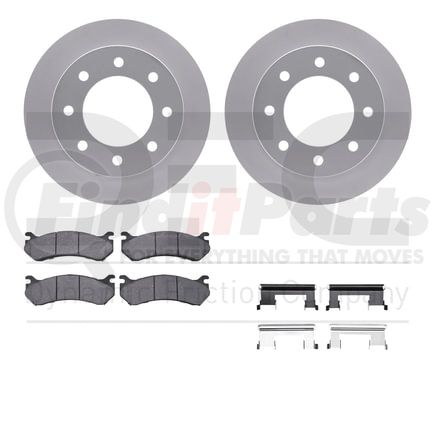 Dynamic Friction Company 4412-48016 GEOSPEC Coated Rotor- HD Brake Pad - Hardware