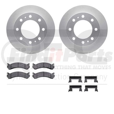 Dynamic Friction Company 4412-48015 GEOSPEC Coated Rotor- HD Brake Pad - Hardware