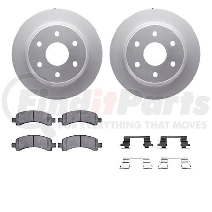 Dynamic Friction Company 4412-48019 GEOSPEC Coated Rotor- HD Brake Pad - Hardware