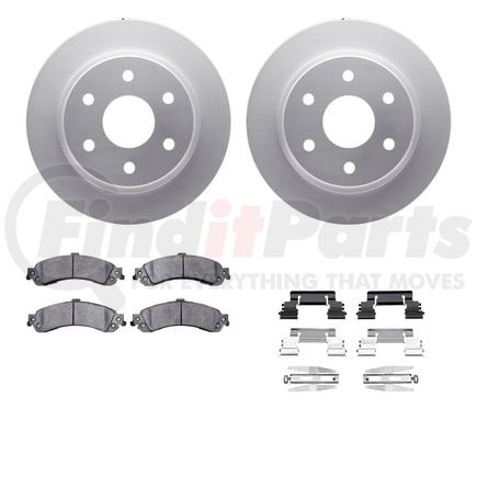 Dynamic Friction Company 4412-48018 GEOSPEC Coated Rotor- HD Brake Pad - Hardware
