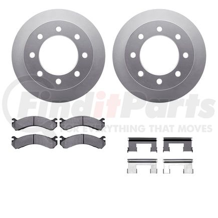 Dynamic Friction Company 4412-48020 GEOSPEC Coated Rotor- HD Brake Pad - Hardware