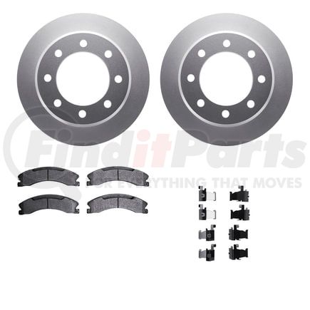 Dynamic Friction Company 4412-48029 GEOSPEC Coated Rotor- HD Brake Pad - Hardware