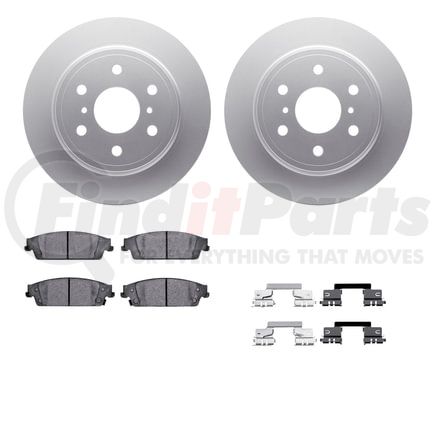 Dynamic Friction Company 4412-48028 GEOSPEC Coated Rotor- HD Brake Pad - Hardware