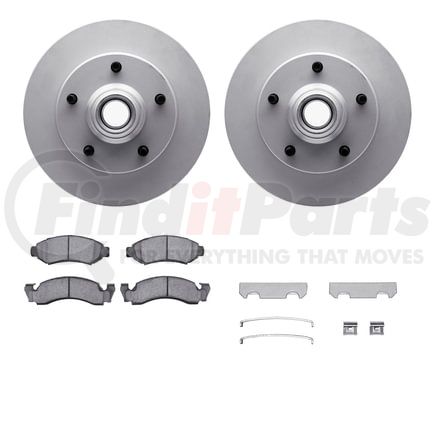 Dynamic Friction Company 4412-54002 GEOSPEC Coated Rotor- HD Brake Pad - Hardware