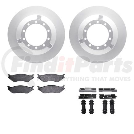 Dynamic Friction Company 4412-54021 GEOSPEC Coated Rotor- HD Brake Pad - Hardware