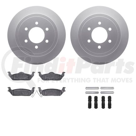 Dynamic Friction Company 4412-54049 GEOSPEC Coated Rotor- HD Brake Pad - Hardware