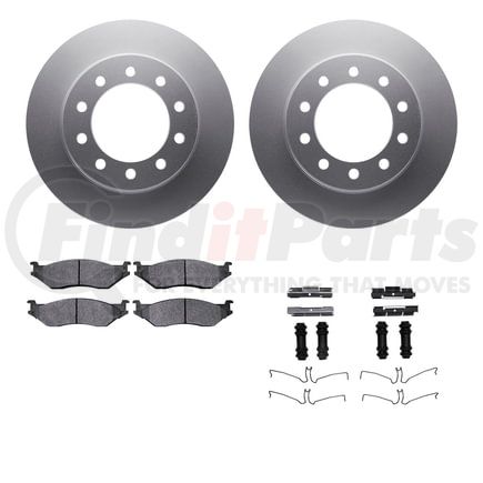 Dynamic Friction Company 4412-54053 GEOSPEC Coated Rotor- HD Brake Pad - Hardware