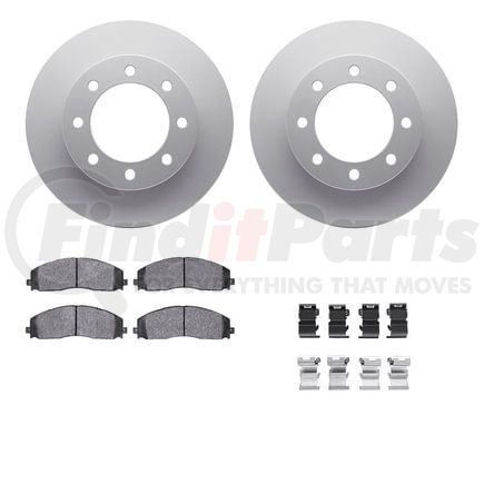 Dynamic Friction Company 4412-54071 GEOSPEC Coated Rotor- HD Brake Pad - Hardware