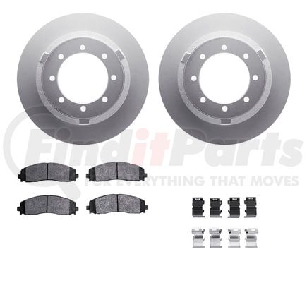 Dynamic Friction Company 4412-54073 GEOSPEC Coated Rotor- HD Brake Pad - Hardware