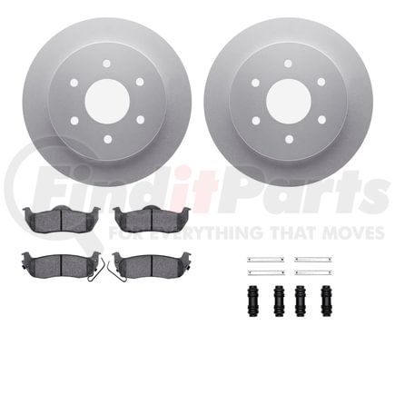 Dynamic Friction Company 4412-67001 GEOSPEC Coated Rotor- HD Brake Pad - Hardware