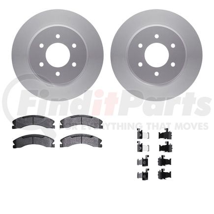 Dynamic Friction Company 4412-67008 GEOSPEC Coated Rotor- HD Brake Pad - Hardware