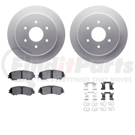 Dynamic Friction Company 4412-67010 GEOSPEC Coated Rotor- HD Brake Pad - Hardware