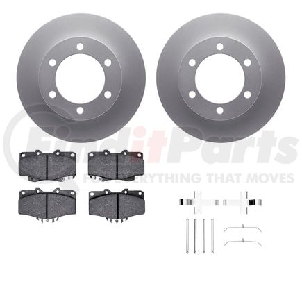 Dynamic Friction Company 4412-76005 GEOSPEC Coated Rotor- HD Brake Pad - Hardware
