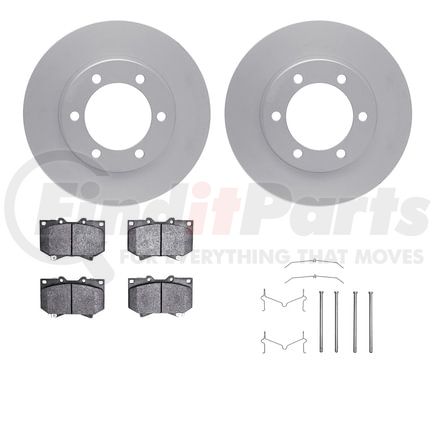 Dynamic Friction Company 4412-76007 GEOSPEC Coated Rotor- HD Brake Pad - Hardware