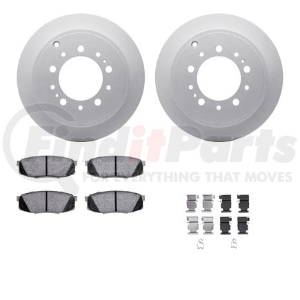 Dynamic Friction Company 4412-76014 GEOSPEC Coated Rotor- HD Brake Pad - Hardware