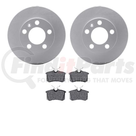 Dynamic Friction Company 4502-74090 GEOSPEC Rotors with 5000 Brake Pads