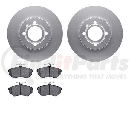 Dynamic Friction Company 4502-74077 GEOSPEC Rotors with 5000 Brake Pads