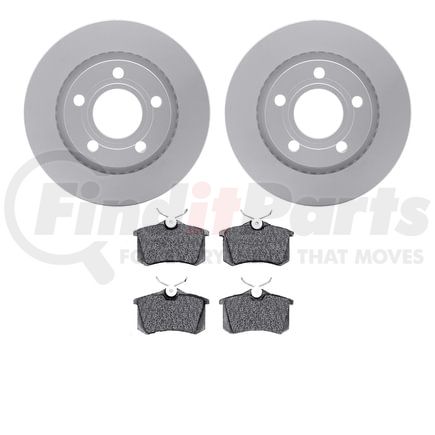 Dynamic Friction Company 4502-74104 GEOSPEC Rotors with 5000 Brake Pads