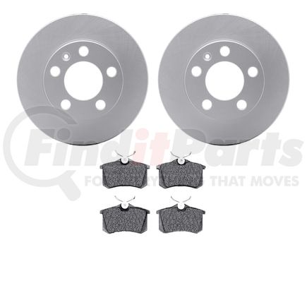 Dynamic Friction Company 4502-74091 GEOSPEC Rotors with 5000 Brake Pads
