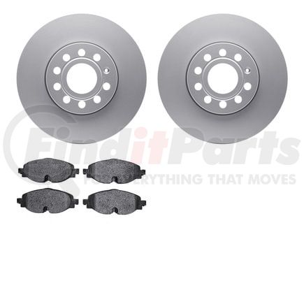 Dynamic Friction Company 4502-74112 GEOSPEC Rotors with 5000 Brake Pads