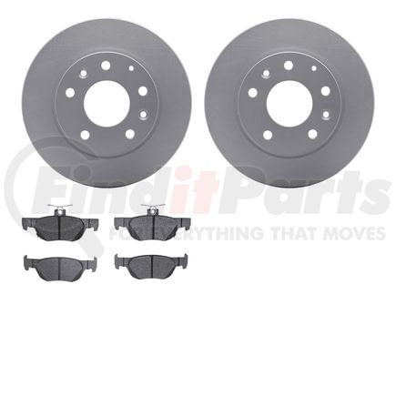 Dynamic Friction Company 4502-80113 GEOSPEC Rotors with 5000 Brake Pads
