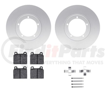 Dynamic Friction Company 4512-02032 GEOSPEC Coated Rotors with 5000 Brake Pads - Ceramic and Hardware
