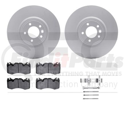 Dynamic Friction Company 4512-11073 GEOSPEC Coated Rotors with 5000 Brake Pads - Ceramic and Hardware