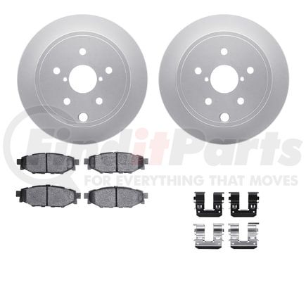 Dynamic Friction Company 4512-13067 GEOSPEC Coated Rotors with 5000 Brake Pads - Ceramic and Hardware