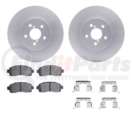 Dynamic Friction Company 4512-13083 GEOSPEC Coated Rotors with 5000 Brake Pads - Ceramic and Hardware