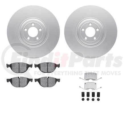 Dynamic Friction Company 4512-20052 GEOSPEC Coated Rotors with 5000 Brake Pads - Ceramic and Hardware