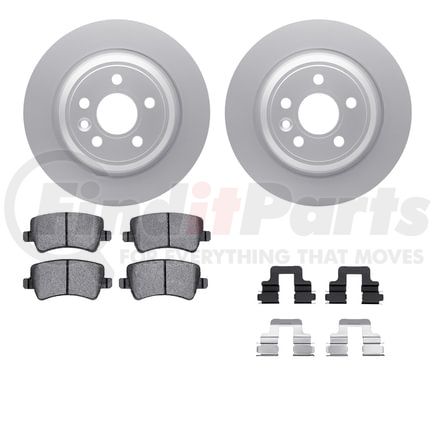 Dynamic Friction Company 4512-27086 GEOSPEC Coated Rotors with 5000 Brake Pads - Ceramic and Hardware