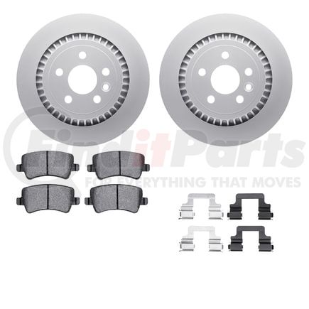 Dynamic Friction Company 4512-27103 GEOSPEC Coated Rotors with 5000 Brake Pads - Ceramic and Hardware