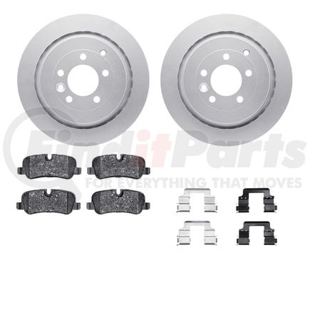 Dynamic Friction Company 4512-11042 GEOSPEC Coated Rotors with 5000 Brake Pads - Ceramic and Hardware