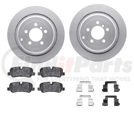Dynamic Friction Company 4512-11051 GEOSPEC Coated Rotors with 5000 Brake Pads - Ceramic and Hardware