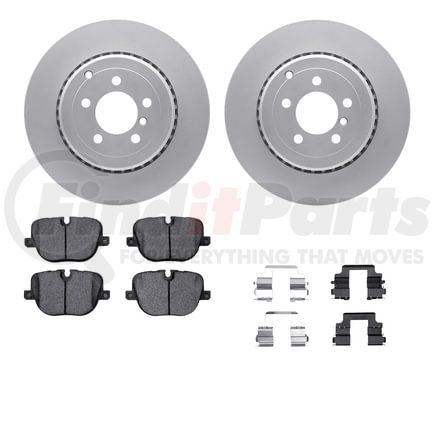 Dynamic Friction Company 4512-11053 GEOSPEC Coated Rotors with 5000 Brake Pads - Ceramic and Hardware