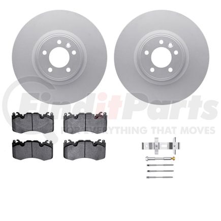 Dynamic Friction Company 4512-11058 GEOSPEC Coated Rotors with 5000 Brake Pads - Ceramic and Hardware
