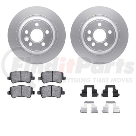 Dynamic Friction Company 4512-11059 GEOSPEC Coated Rotors with 5000 Brake Pads - Ceramic and Hardware