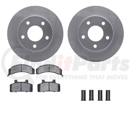 Dynamic Friction Company 4512-45035 GEOSPEC Coated Rotors with 5000 Brake Pads - Ceramic and Hardware