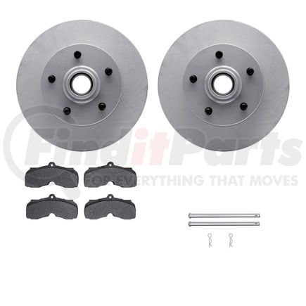 Dynamic Friction Company 4512-47060 GEOSPEC Coated Rotors with 5000 Brake Pads - Ceramic and Hardware