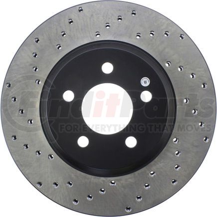 StopTech 128.61086R StopTech Sport Cross Drilled Brake Rotor; Front Right